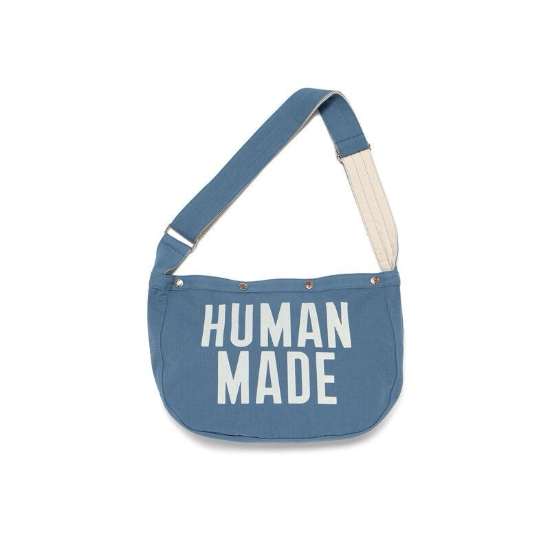 【HUMAN MADE】經典雙面圖騰水洗帆布肩背包